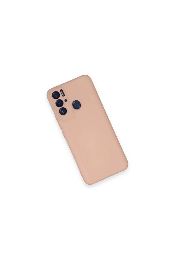 Evi̇mdeyokyok Tecno Pova Neo Kılıf Nano İçi̇ Kadi̇fe Si̇li̇kon - Pudra