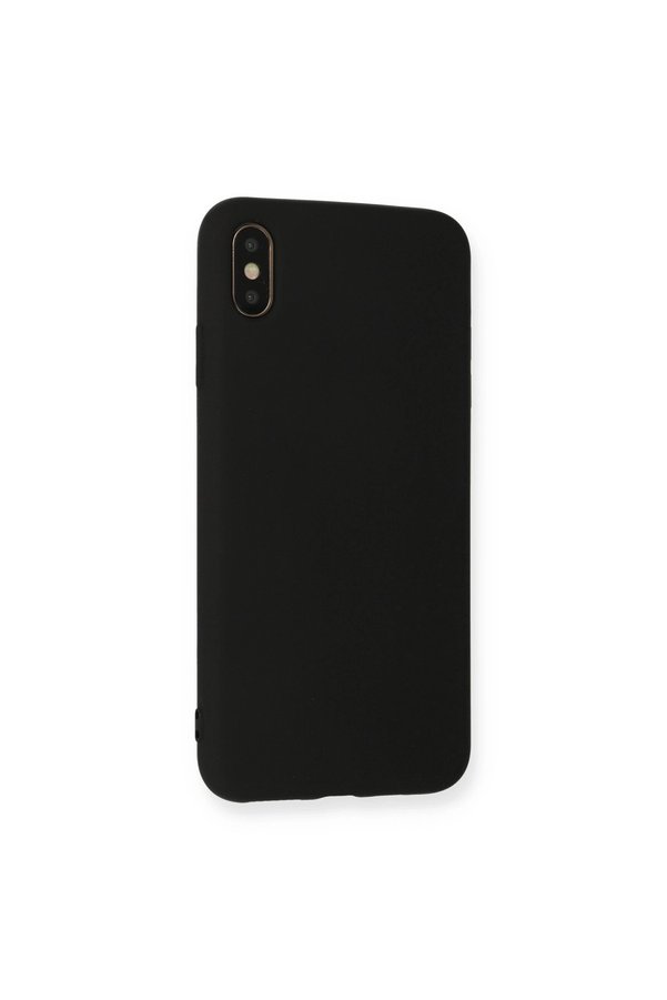 Evimdeyokyok Apple İphone Xs Max Kılıf Nano İçi Kadife Silikon - Siyah