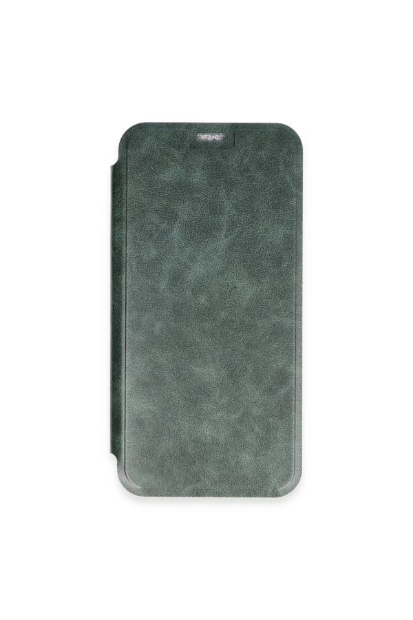Evi̇mdeyokyok Apple İphone 16 Kılıf Fli̇p Cover - Koyu Yeşi̇l
