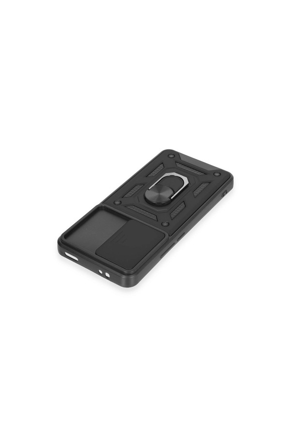 Evi̇mdeyokyok Xi̇aomi̇ Mi̇ 12T Pro Kılıf Pars Lens Yüzüklü Si̇li̇kon - Si̇yah
