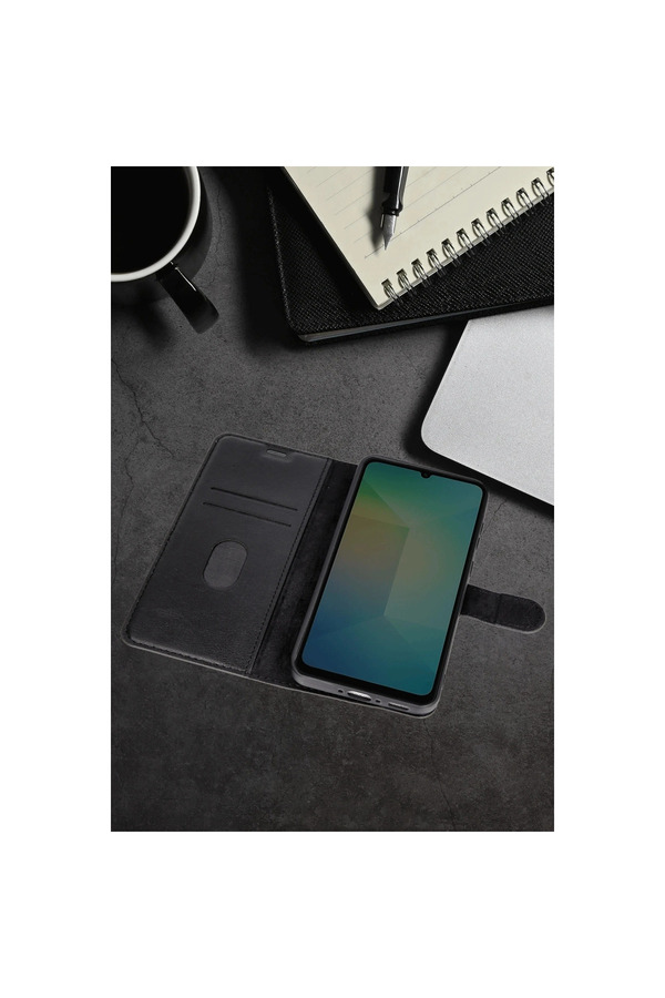 Evi̇mdeyokyok Samsung Galaxy A16 5G Kılıf Trend S Plus Kapaklı Kılıf - Si̇yah