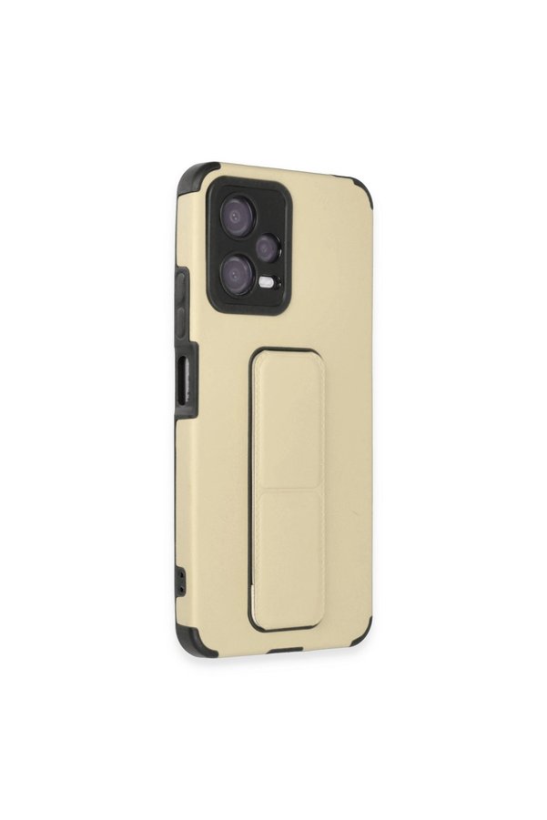 Evimdeyokyok Xiaomi Poco X5 5G Kılıf Mega Standlı Silikon - Gold