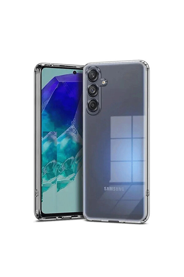 Evi̇mdeyokyok Samsung Galaxy A56 Kılıf Lüx Şeffaf Si̇li̇kon