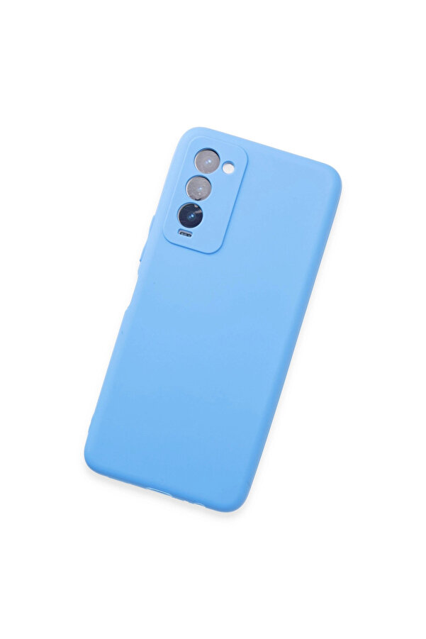 Evi̇mdeyokyok Tecno Camon 18 Kılıf Fi̇rst Si̇li̇kon - Mavi̇