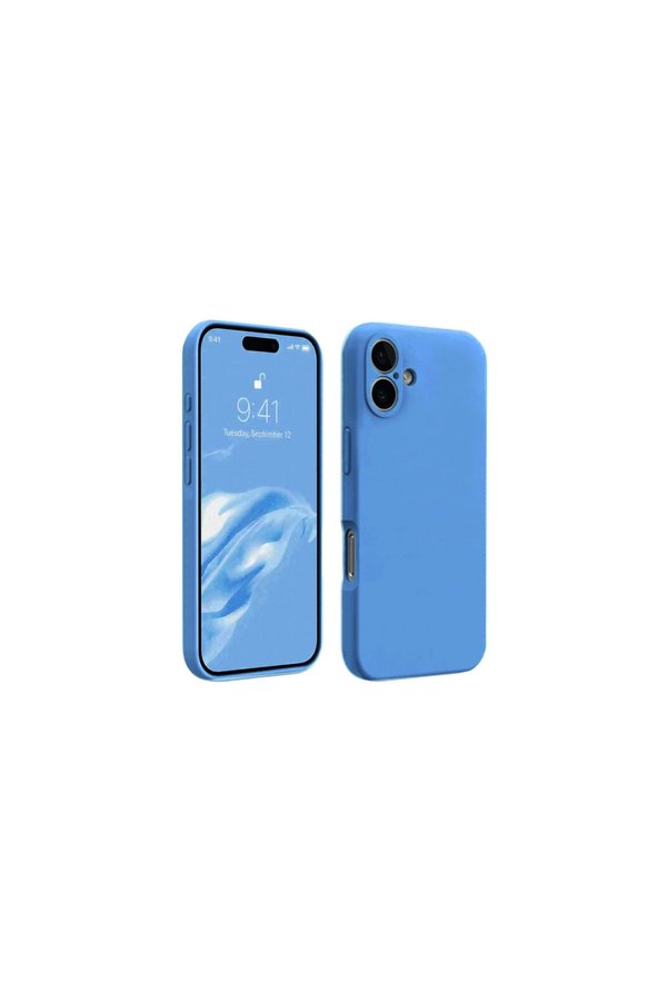 Evimdeyokyok Apple İphone 16 Plus Kılıf First Silikon - Mavi