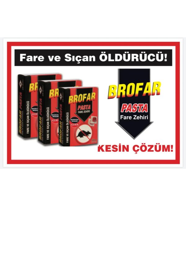 Brofar Fare Zehiri Pasta 100Gr (10X10Gr)    3 Adet  