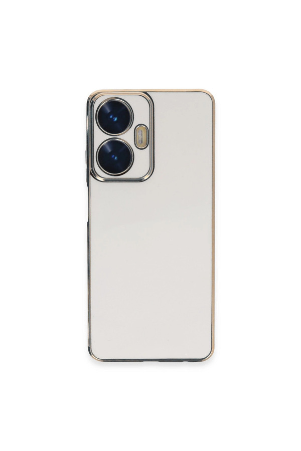 Evimdeyokyok Realme C55 Kılıf Volet Silikon - Beyaz