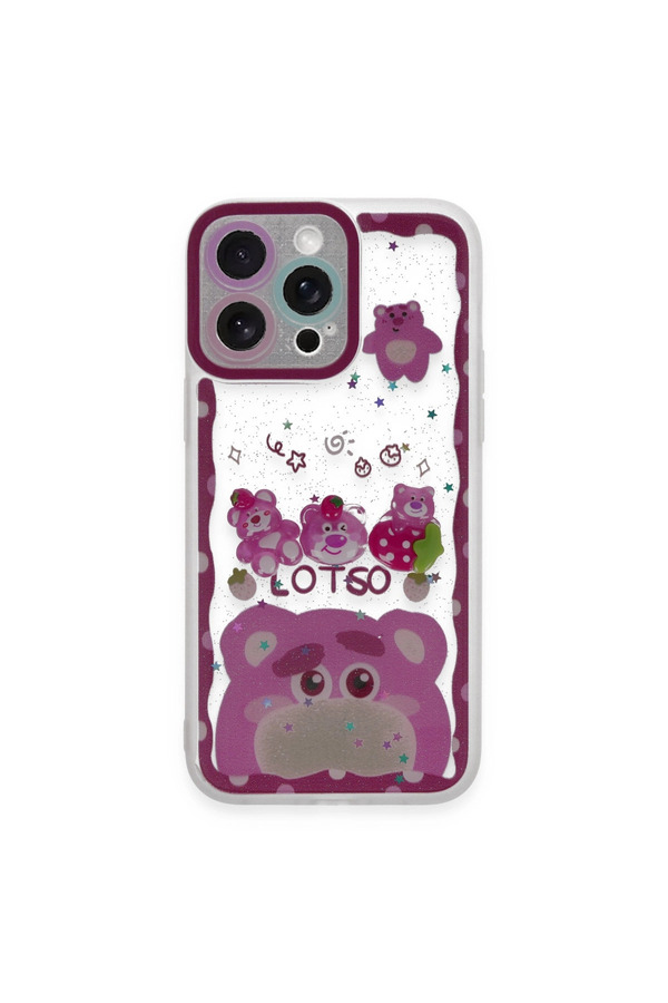 Evi̇mdeyokyok Apple İphone 14 Pro Max Kılıf Sweet Desenli̇ Si̇li̇kon Kapak - Pembe