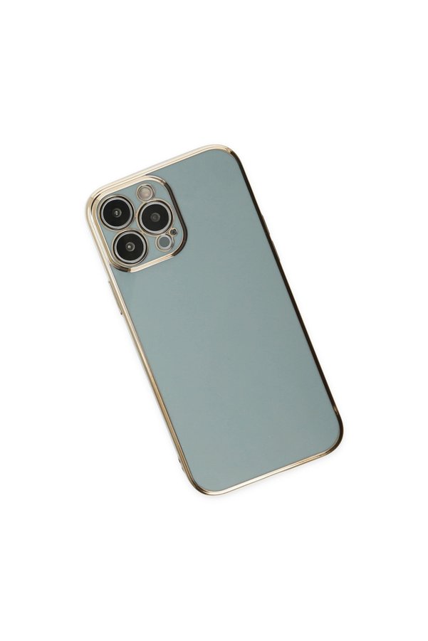 Evi̇mdeyokyok Apple İphone 15 Pro Max Kılıf Volet Si̇li̇kon - Açık Yeşi̇l