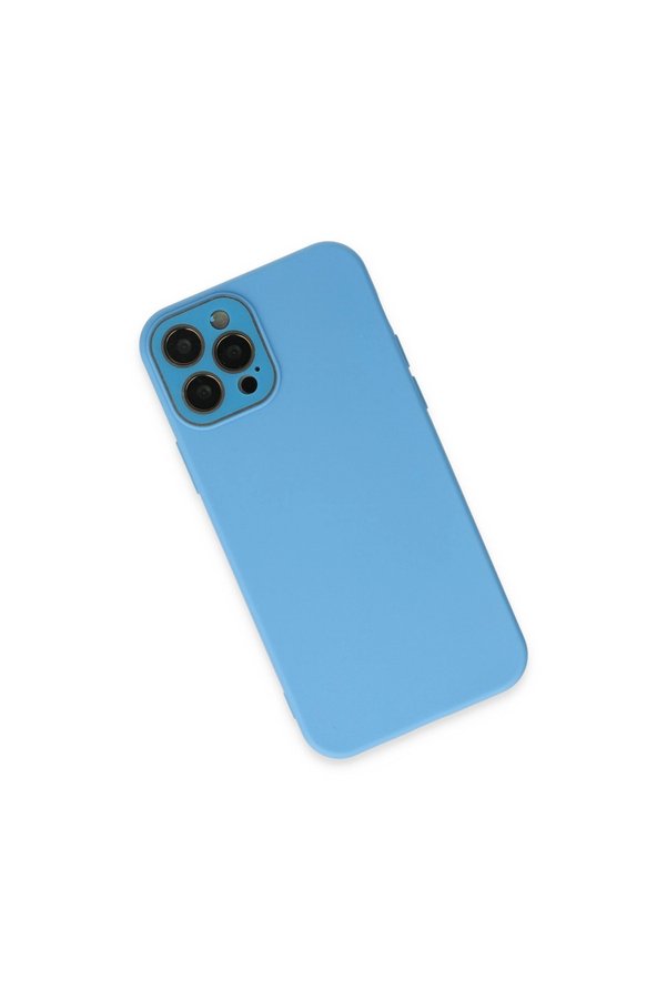 Evimdeyokyok Apple İphone 12 Pro Kılıf Lansman Glass Kapak - Mavi