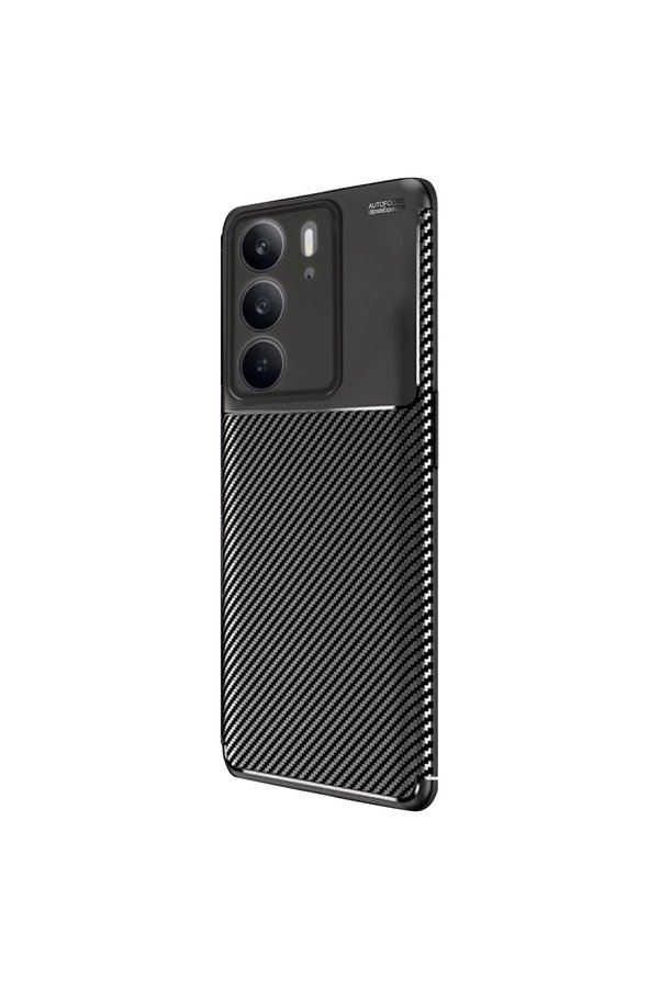 Evi̇mdeyokyok Realme C75 4G Auto Focus Karbon Kapak - Si̇yah
