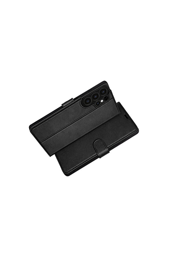 Evi̇mdeyokyok Samsung Galaxy S26 Ultra Trend S Plus Kapaklı Kılıf - Si̇yah
