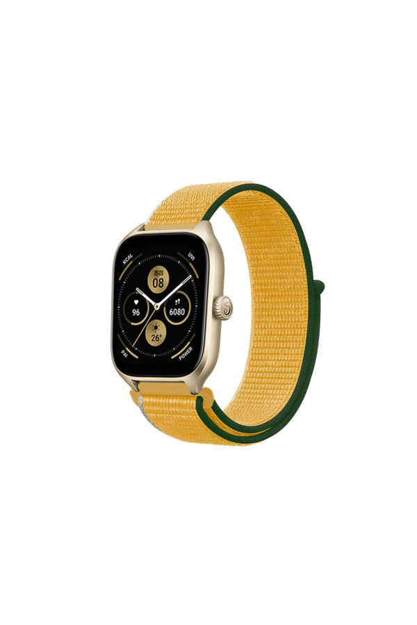 Evi̇mdeyokyok Watch 22Mm Hasırlı Cırtcırtlı Kordon - Sarı