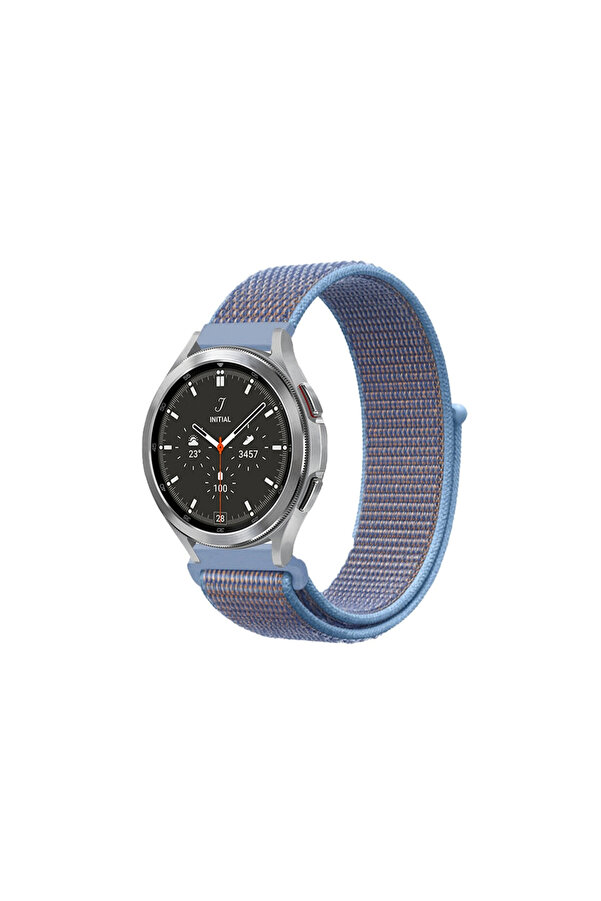 Evi̇mdeyokyok Watch 22Mm Hasırlı Cırtcırtlı Kordon - Mavi̇