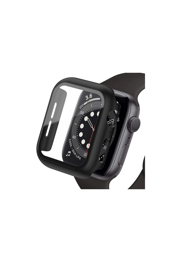 Evi̇mdeyokyok Apple Watch Ultra 49Mm Camlı Kasa Ekran Koruyucu - Si̇yah