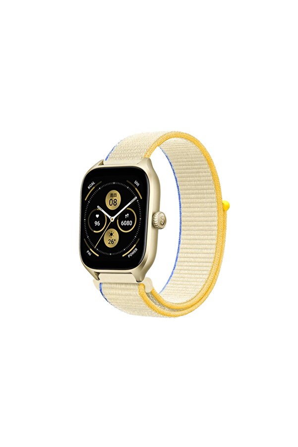 Evi̇mdeyokyok Watch 22Mm Hasırlı Cırtcırtlı Kordon - Beyaz
