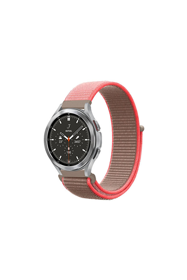 Evi̇mdeyokyok Watch 22Mm Hasırlı Cırtcırtlı Kordon - Pembe