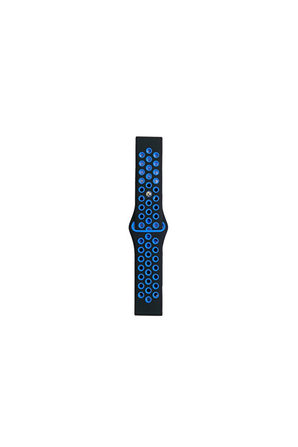 Evi̇mdeyokyok Watch 20Mm Spor Deli̇kli̇ Kordon - Si̇yah-Mavi̇