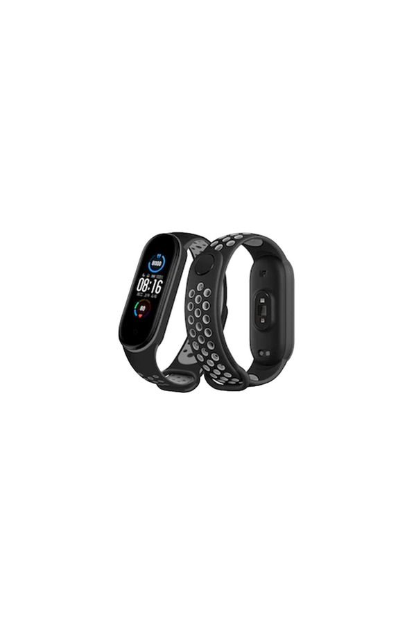 Evi̇mdeyokyok Xi̇aomi̇ Mi̇ Band 7 Spor Deli̇kli̇ Kordon - Si̇yah-Gri̇