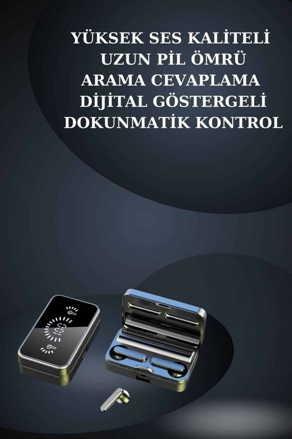 Geneloem Bileklikli Amoled Ekran Akıllı Saat Ve Dijital Göstergeli Kablosuz Bluetooth Kula - Korbx8020-62