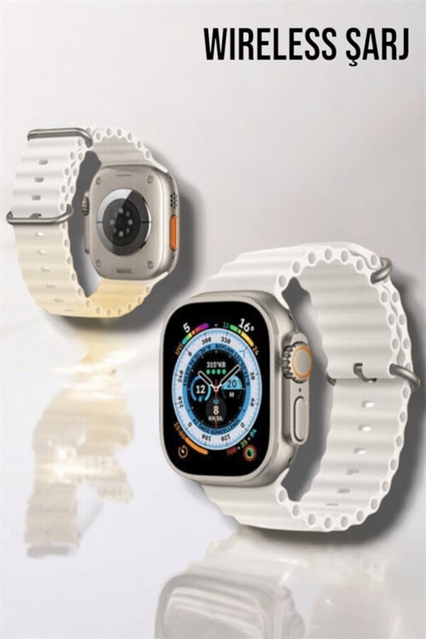 Geneloem Bluetooth Bağlantılı 49Mm Dokunmatik Akıllı Saat Sağlık Ve Spor Takip Özelli - Korbx2545-52