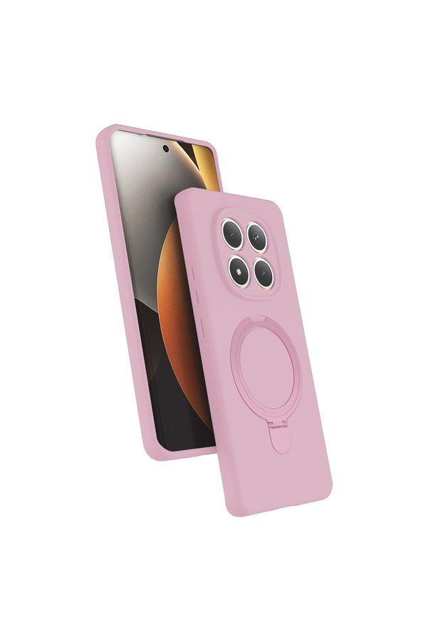 Evimdeyokyok Xiaomi Redmi Note 15 Pro 5G Regal Magsafe Standlı Kapak - Açık Pembe