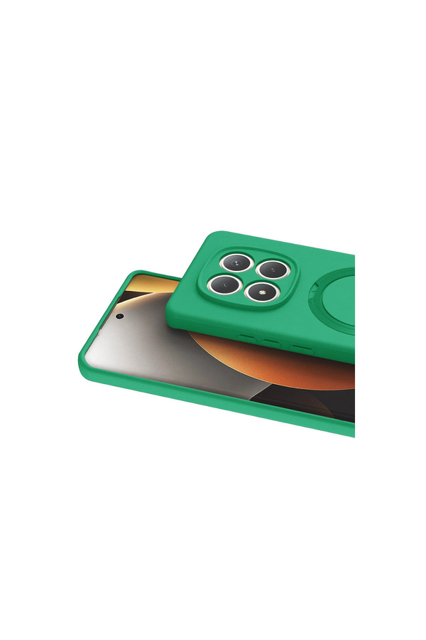 Evimdeyokyok Xiaomi Redmi Note 15 Pro 4G Regal Magsafe Standlı Kapak - Yeşil