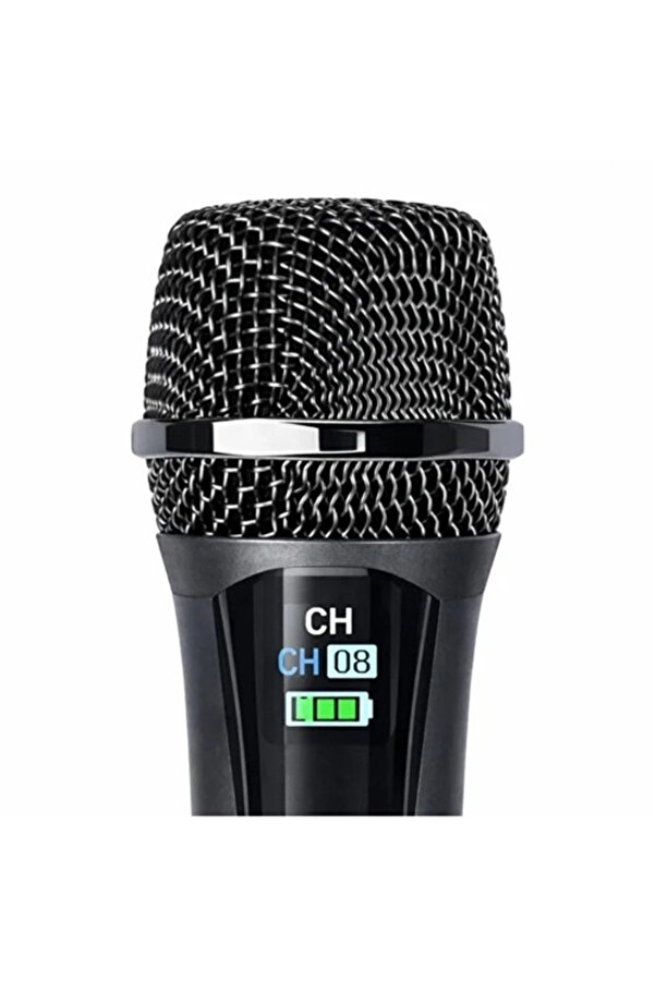 Evi̇mdeyokyok Profesyonel Çi̇ftli̇ Kablosuz Mi̇krofon Seti̇ Karaoke Şarj Edi̇lebi̇li̇r 50 Metre