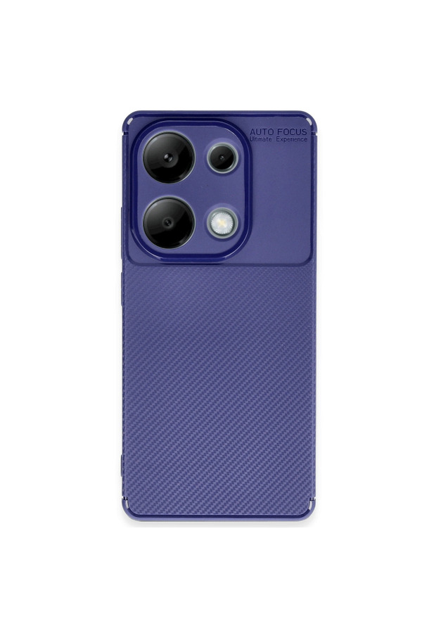 Evi̇mdeyokyok Xi̇aomi̇ Redmi̇ Note 13 Pro 4G Kılıf Auto Focus Karbon Kapak - Laci̇vert