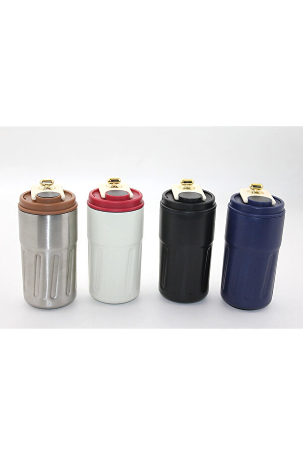 Evi̇mdeyokyok Askılı Ve Derece Göstergeli̇ Vakumlu Mug - 500 Ml Modern Kahve Termosu Alk3136