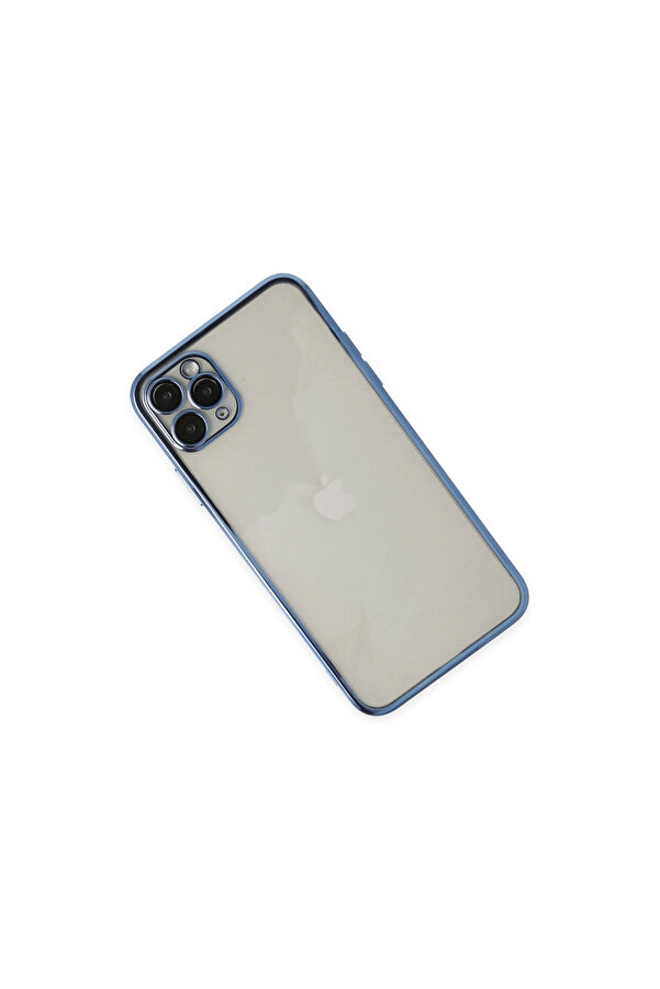 Evi̇mdeyokyok Apple İphone 11 Pro Kılıf Razer Lensli̇ Si̇li̇kon - Açık Mavi̇