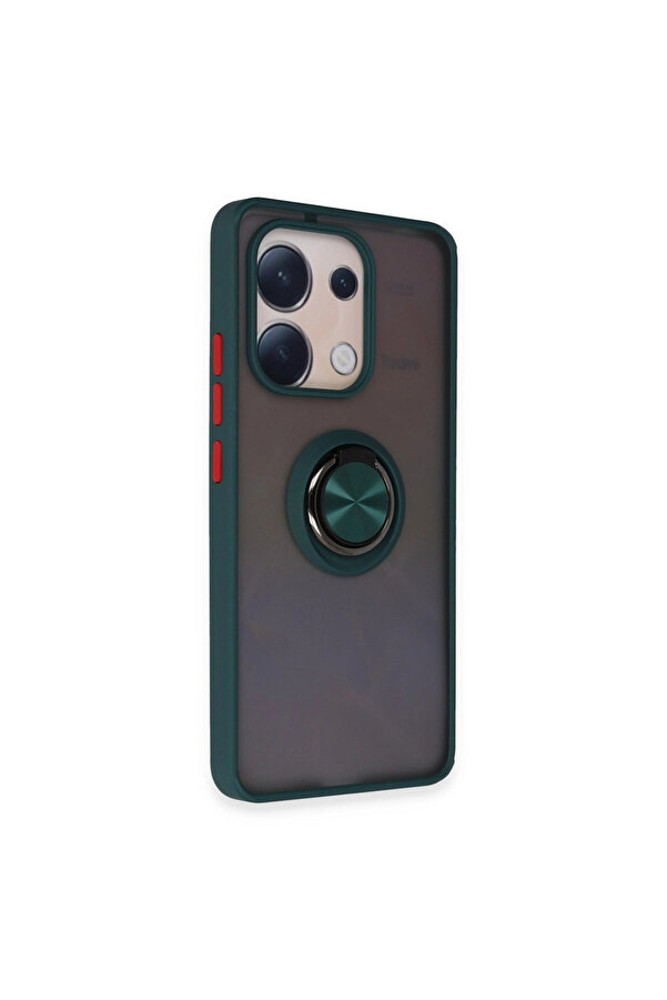 Evi̇mdeyokyok Xi̇aomi̇ Redmi̇ Note 13 4G Kılıf Montreal Yüzüklü Si̇li̇kon Kapak - Yeşi̇l