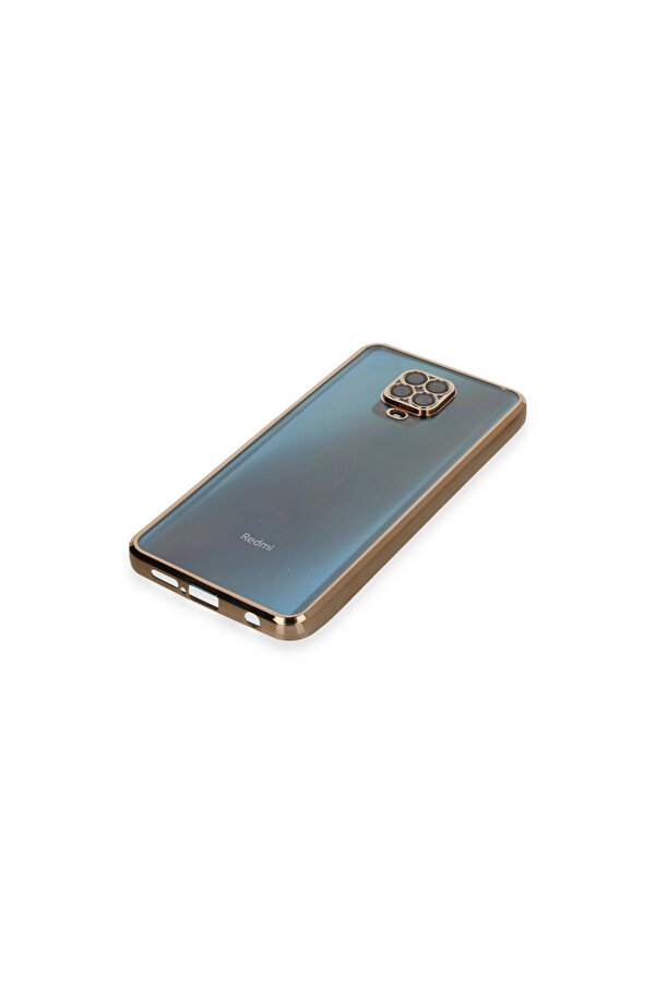 Evi̇mdeyokyok Xi̇aomi̇ Redmi̇ Note 9 Pro Kılıf Razer Lensli̇ Si̇li̇kon - Gold