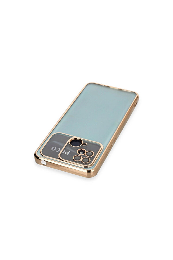 Evi̇mdeyokyok Xi̇aomi̇ Redmi̇ 10C Kılıf Razer Lensli̇ Si̇li̇kon - Gold