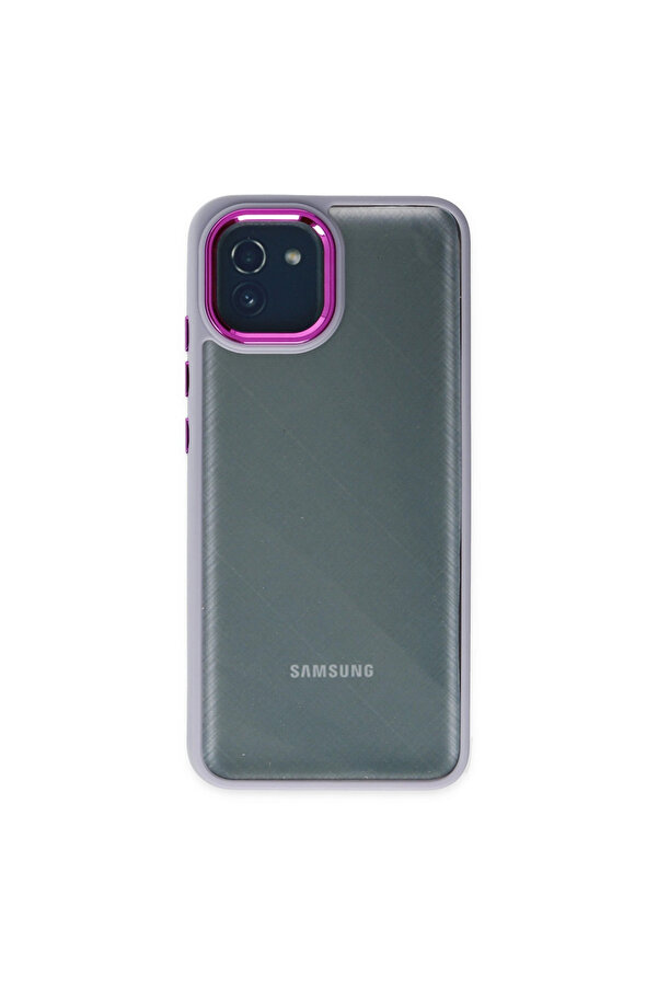 Evi̇mdeyokyok Samsung Galaxy A03 Kılıf Dora Kapak - Li̇la