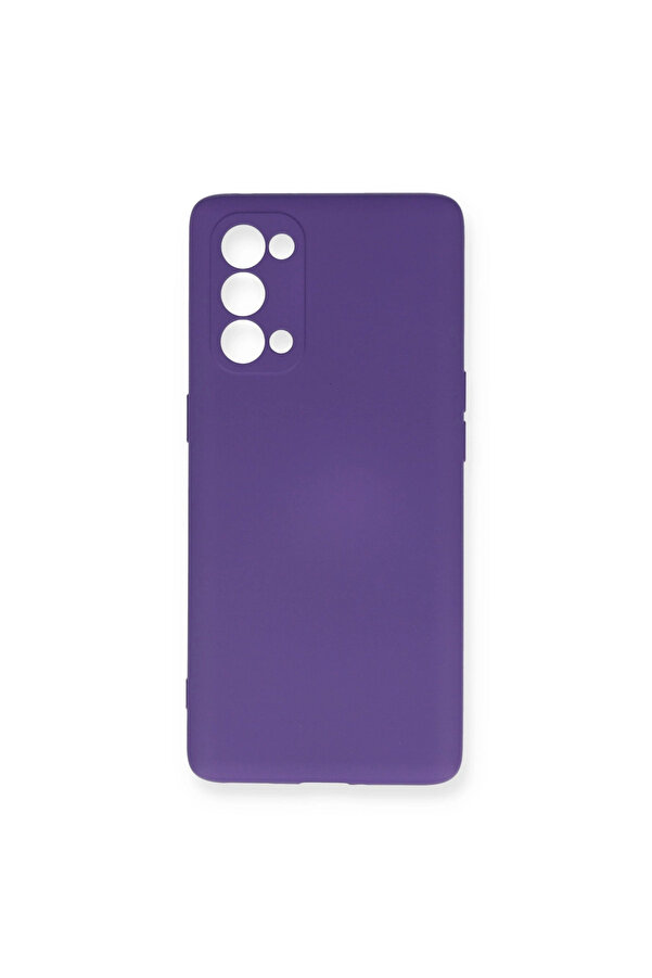 Evi̇mdeyokyok Oppo Reno 5 Pro Kılıf Nano İçi̇ Kadi̇fe Si̇li̇kon - Mor