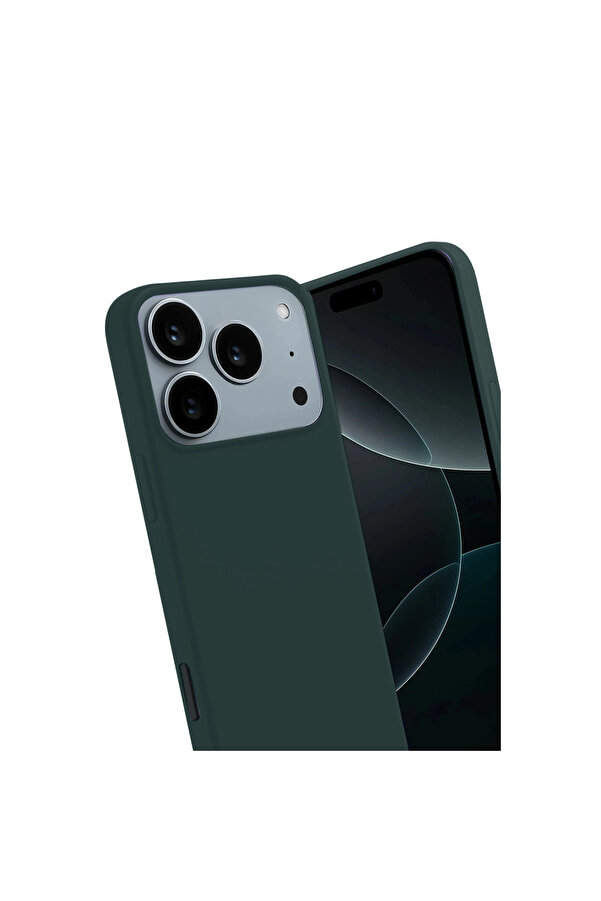 Evi̇mdeyokyok Apple İphone 17 Pro Fi̇rst Si̇li̇kon - Koyu Yeşi̇l