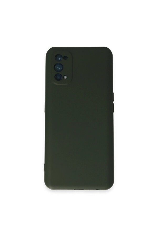 Evi̇mdeyokyok Realme 7 Pro Kılıf Nano İçi̇ Kadi̇fe Si̇li̇kon - Koyu Yeşi̇l