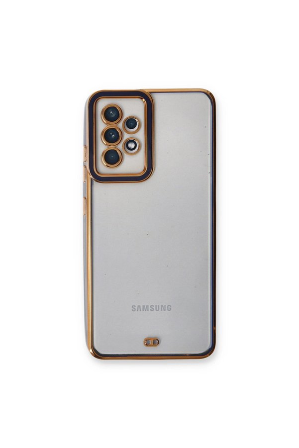 Evimdeyokyok Samsung Galaxy A33 5G Kılıf Liva Lens Silikon - Mavi