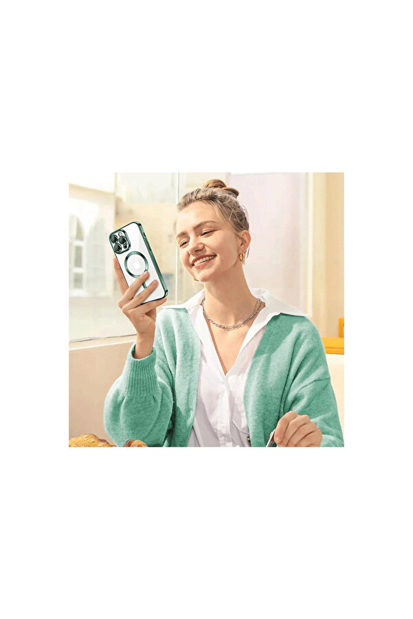 Evi̇mdeyokyok Apple İphone 14 Pro Max Kılıf Kross Magneti̇csafe Kapak - Rose