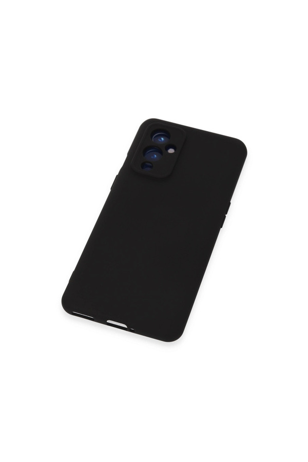 Evi̇mdeyokyok One Plus 9 Kılıf Nano İçi̇ Kadi̇fe Si̇li̇kon - Si̇yah