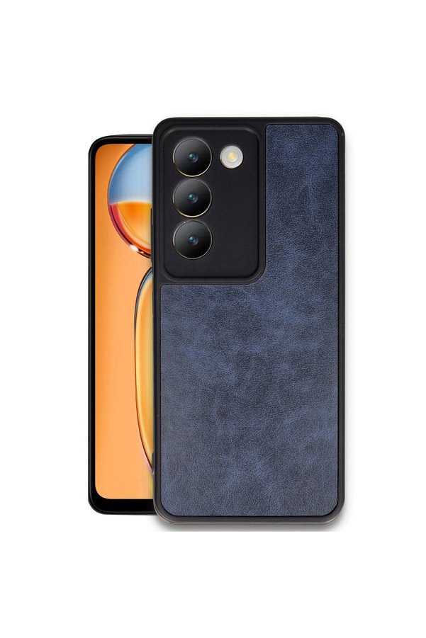 Evimdeyokyok Vivo V30 Lite 4G Kılıf Aras Deri Kapak - Lacivert