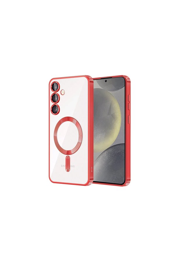 Evimdeyokyok Samsung Galaxy S24 Kılıf Kross Magneticsafe Kapak - Kırmızı