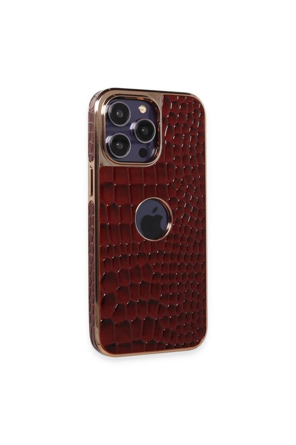 Evimdeyokyok Apple İphone 14 Pro Kılıf Snake Kapak - Bordo