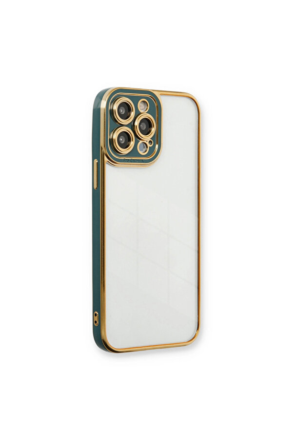 Evi̇mdeyokyok Apple İphone 14 Pro Kılıf Li̇va Lens Si̇li̇kon - Yeşi̇l