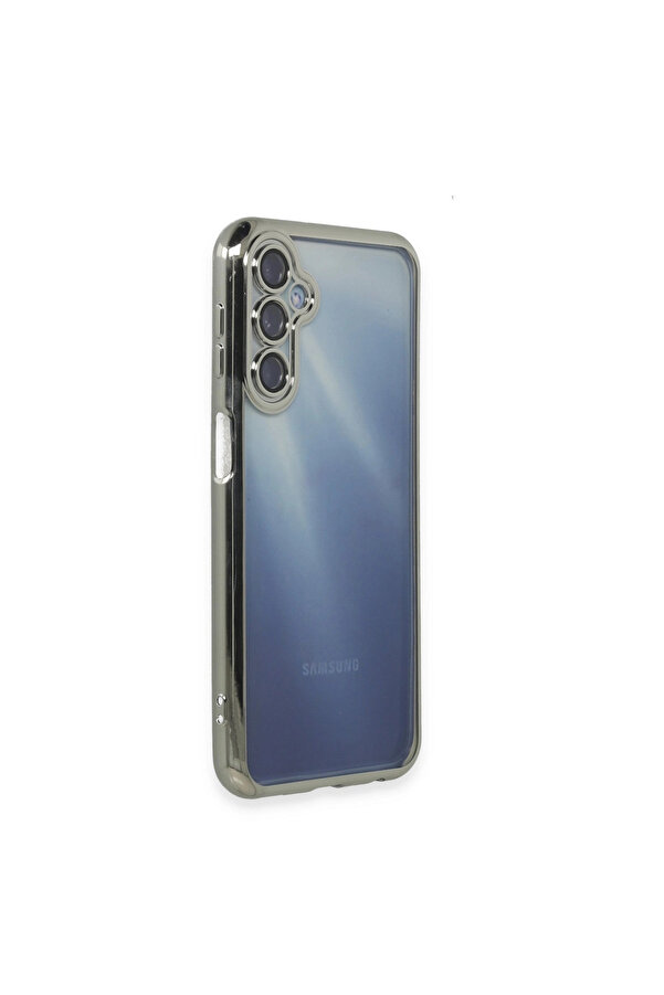 Evi̇mdeyokyok Samsung Galaxy A35 5G Kılıf Razer Lensli̇ Si̇li̇kon - Gümüş