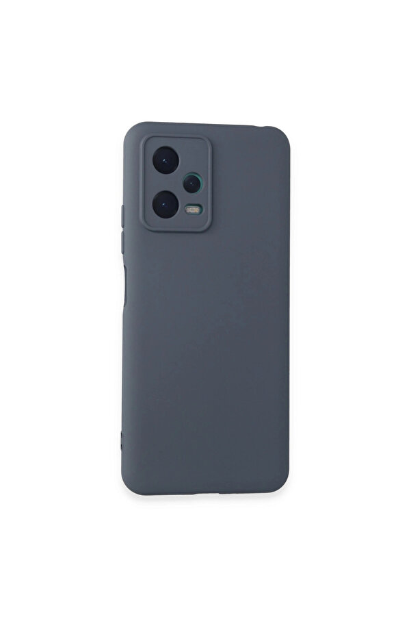 Evi̇mdeyokyok Xi̇aomi̇ Redmi̇ Note 12 5G Kılıf Nano İçi̇ Kadi̇fe Si̇li̇kon - Gri̇