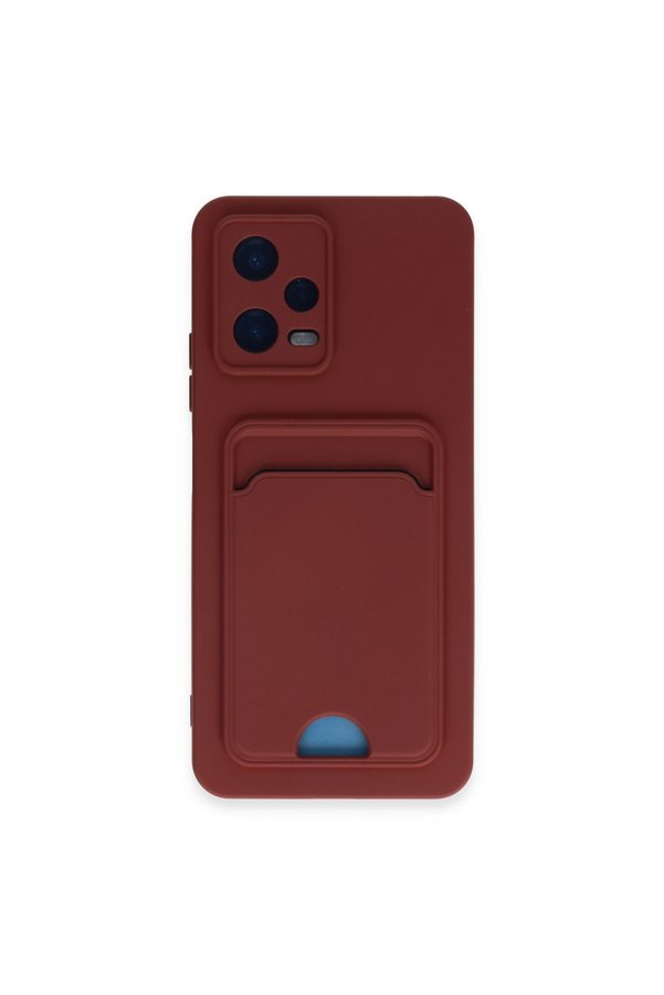 Evimdeyokyok Xiaomi Poco X5 5G Kılıf Kelvin Kartvizitli Silikon - Bordo