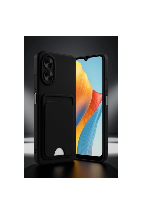 Evimdeyokyok Oppo A38 Kılıf Kelvin Kartvizitli Silikon - Bordo