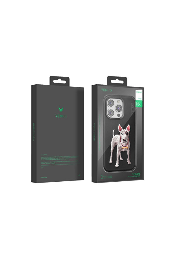 Evi̇mdeyokyok Venco Apple İphone 14 Pro Max Perma Desenli̇ Kapak - Si̇yah